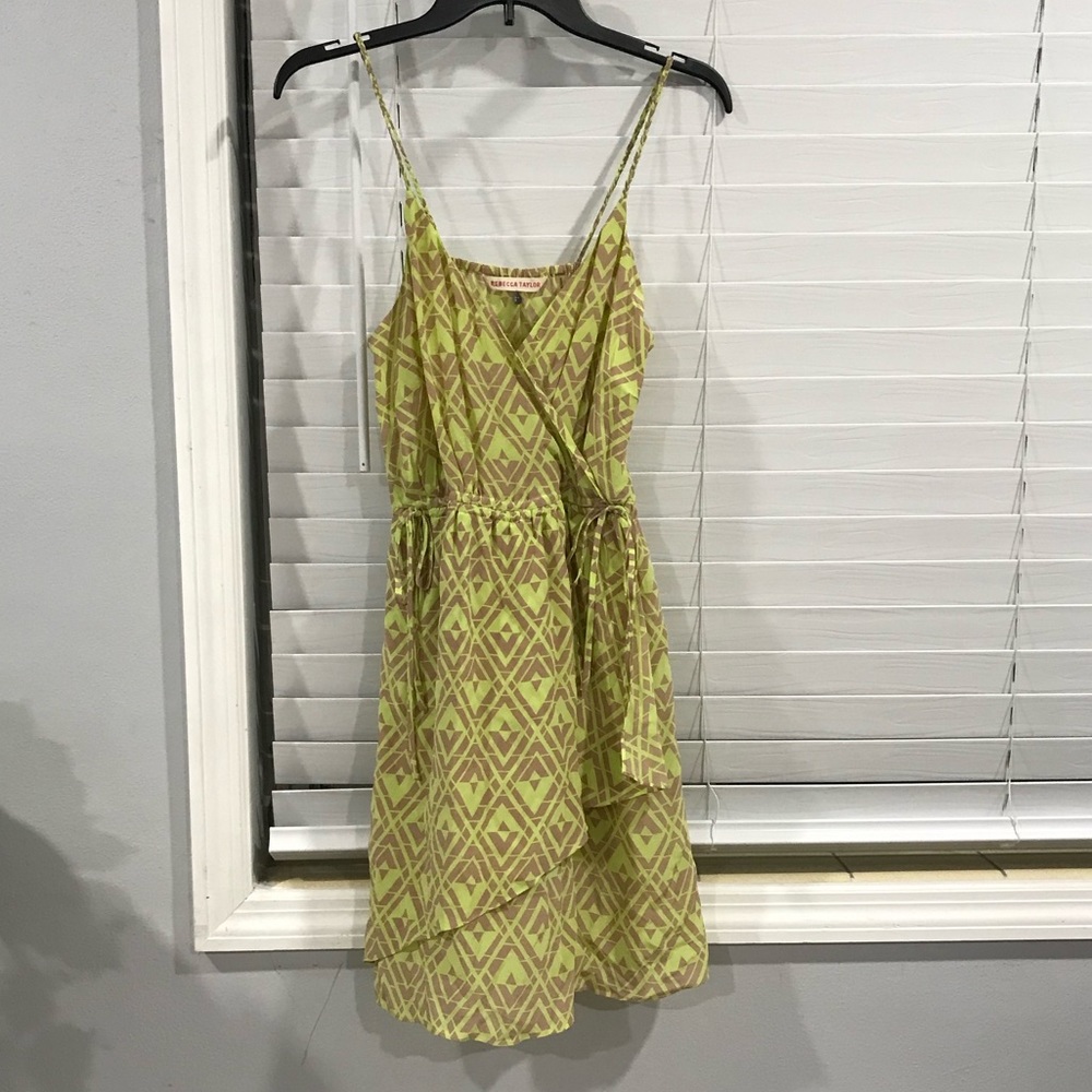 Rebecca Taylor ZigZag Neon Mini Dress